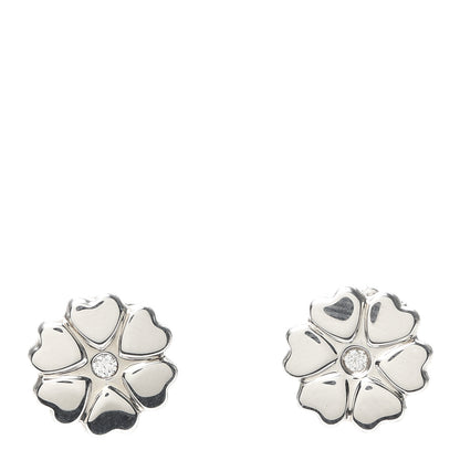Tiffany Sterling Silver Diamond Paloma Picasso Crown Of Hearts Earrings 1 of 5