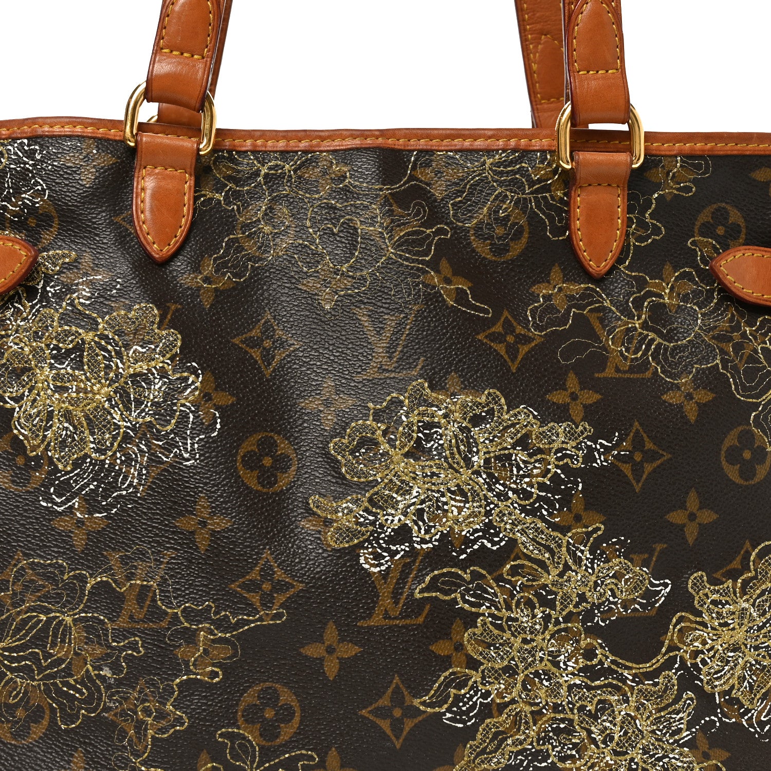 Louis Vuitton Monogram Dentelle Batignolles Horizontal Gold 7 of 10