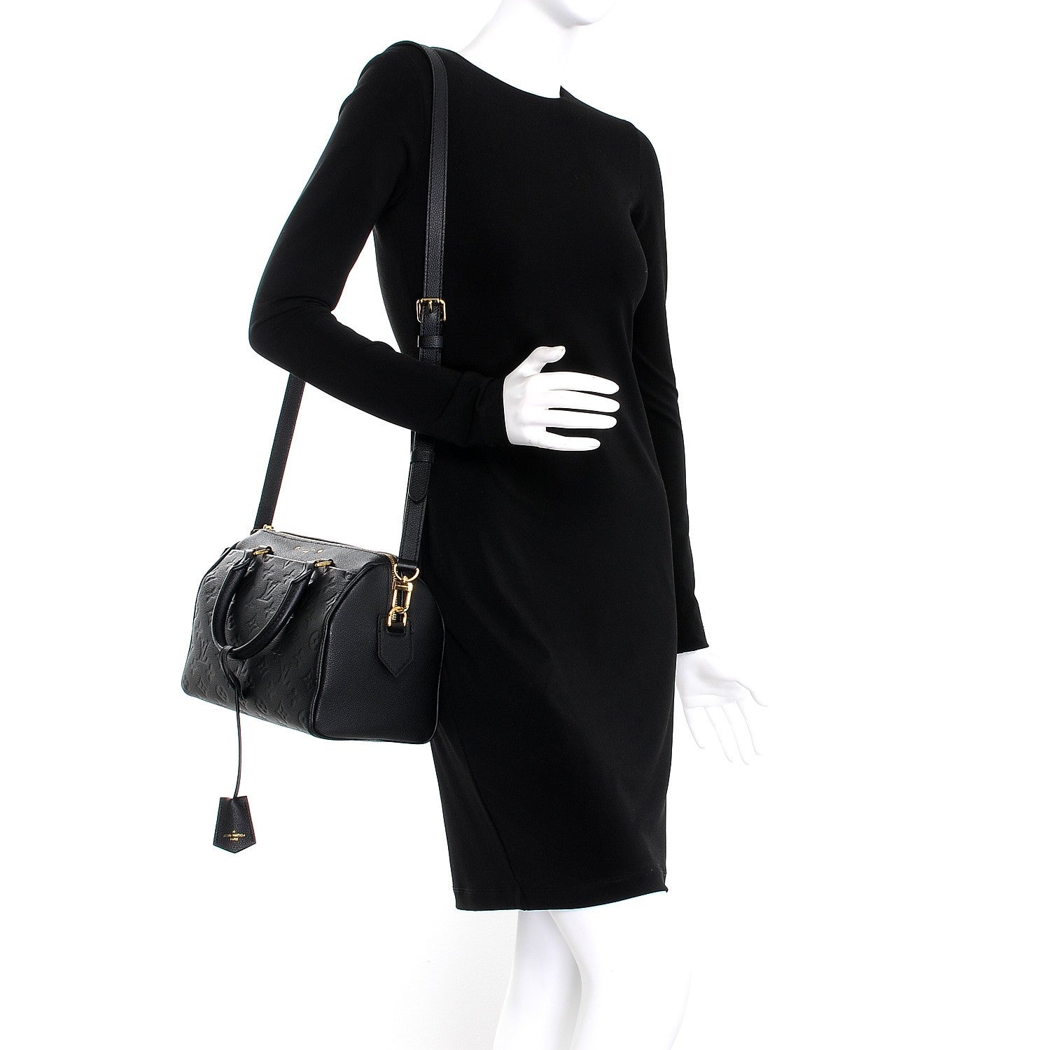Louis Vuitton Empreinte Speedy Bandouliere 25 NM Black 2 of 12