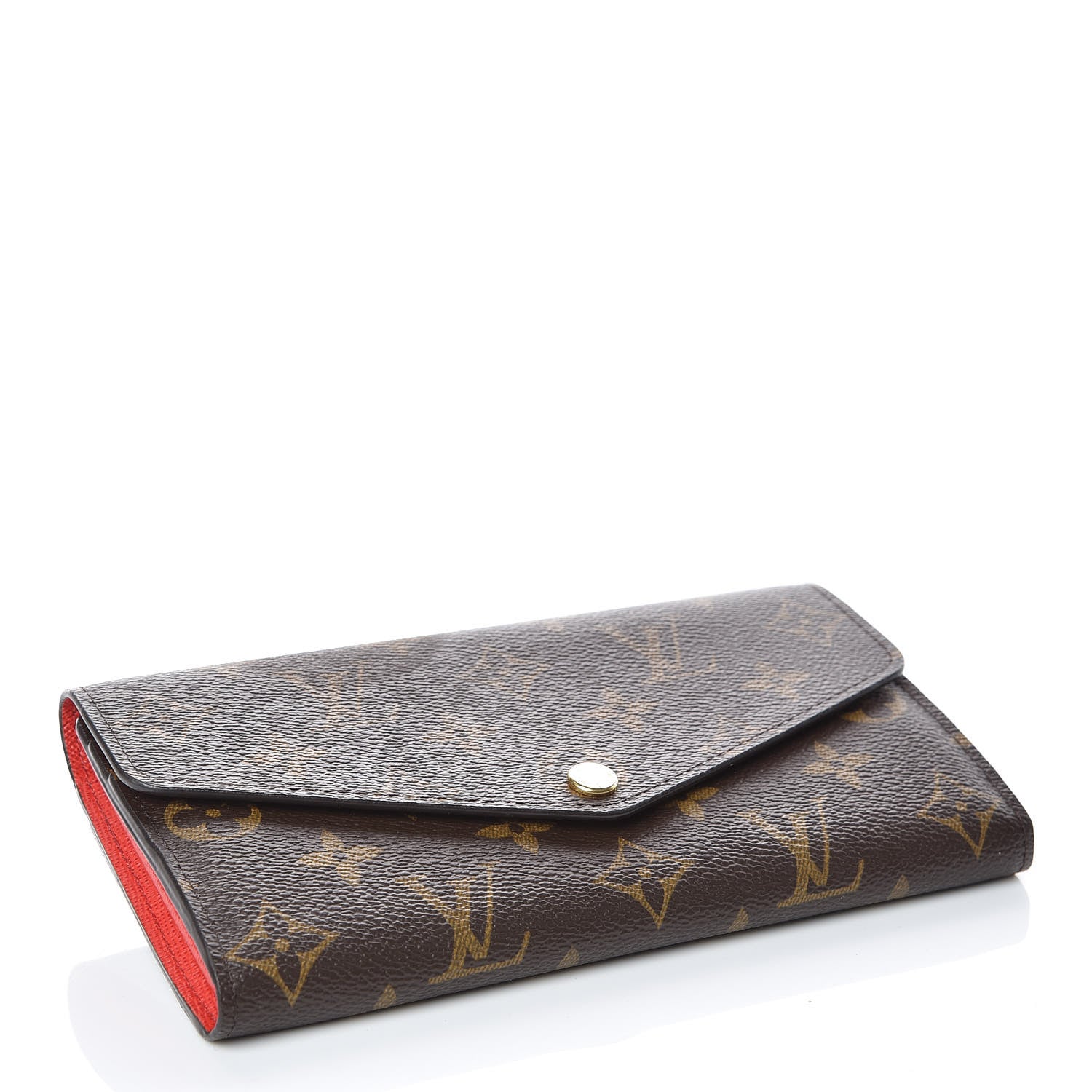 Louis Vuitton Monogram Sarah Wallet NM Coquelicot 4 of 11