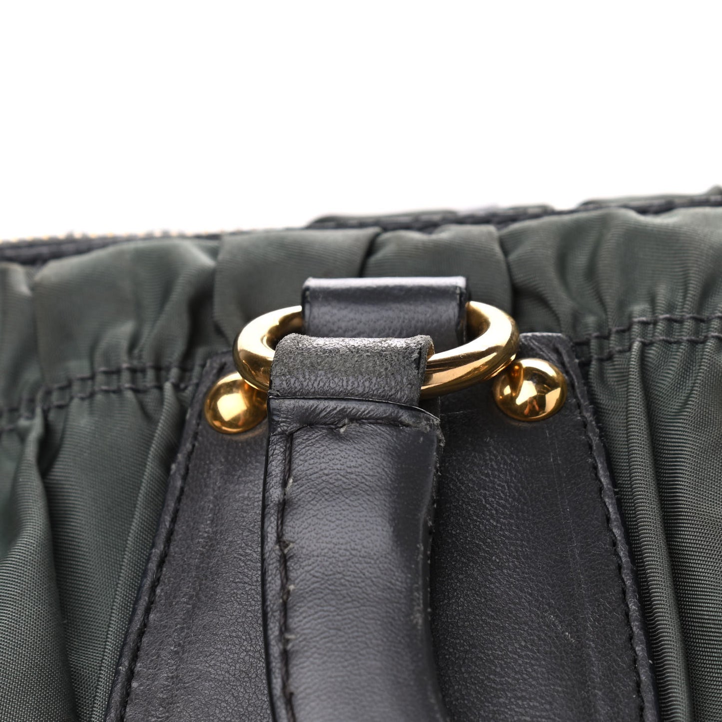 Tessuto Nylon Gaufre Tote Fumo