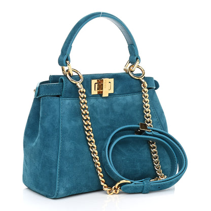 Fendi Chamois XS Peekaboo Iconic Satchel Ottanio 3 of 11