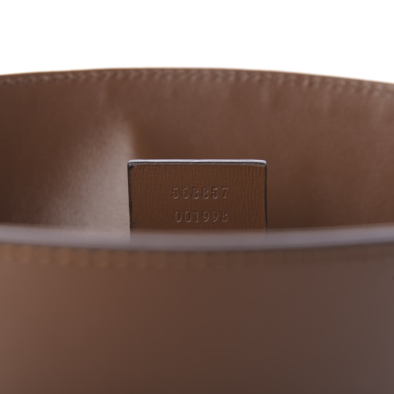 Gucci Boarded Plutone Calfskin Medium Arli Shoulder Bag Nocciola 9 of 9