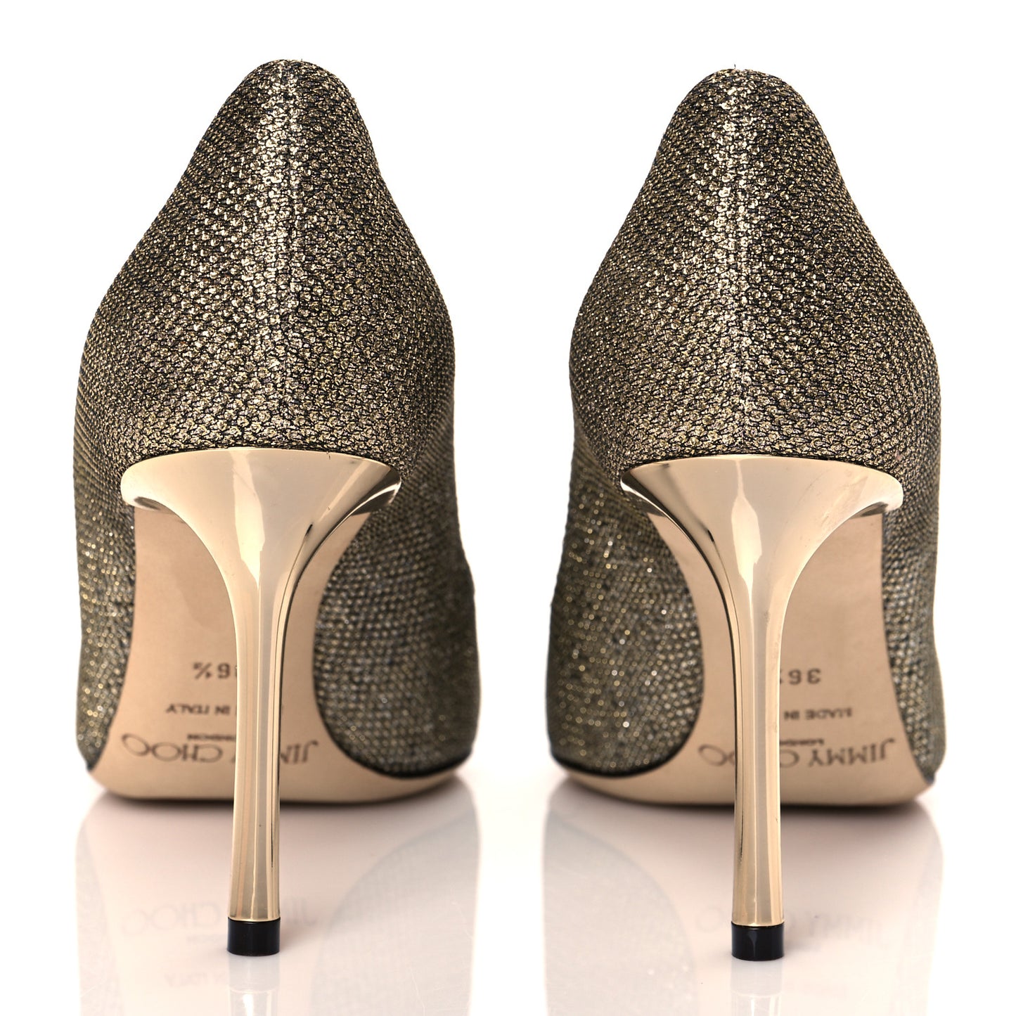 Glitter Fabric Romy 85 Pumps 36.5 Light Bronze