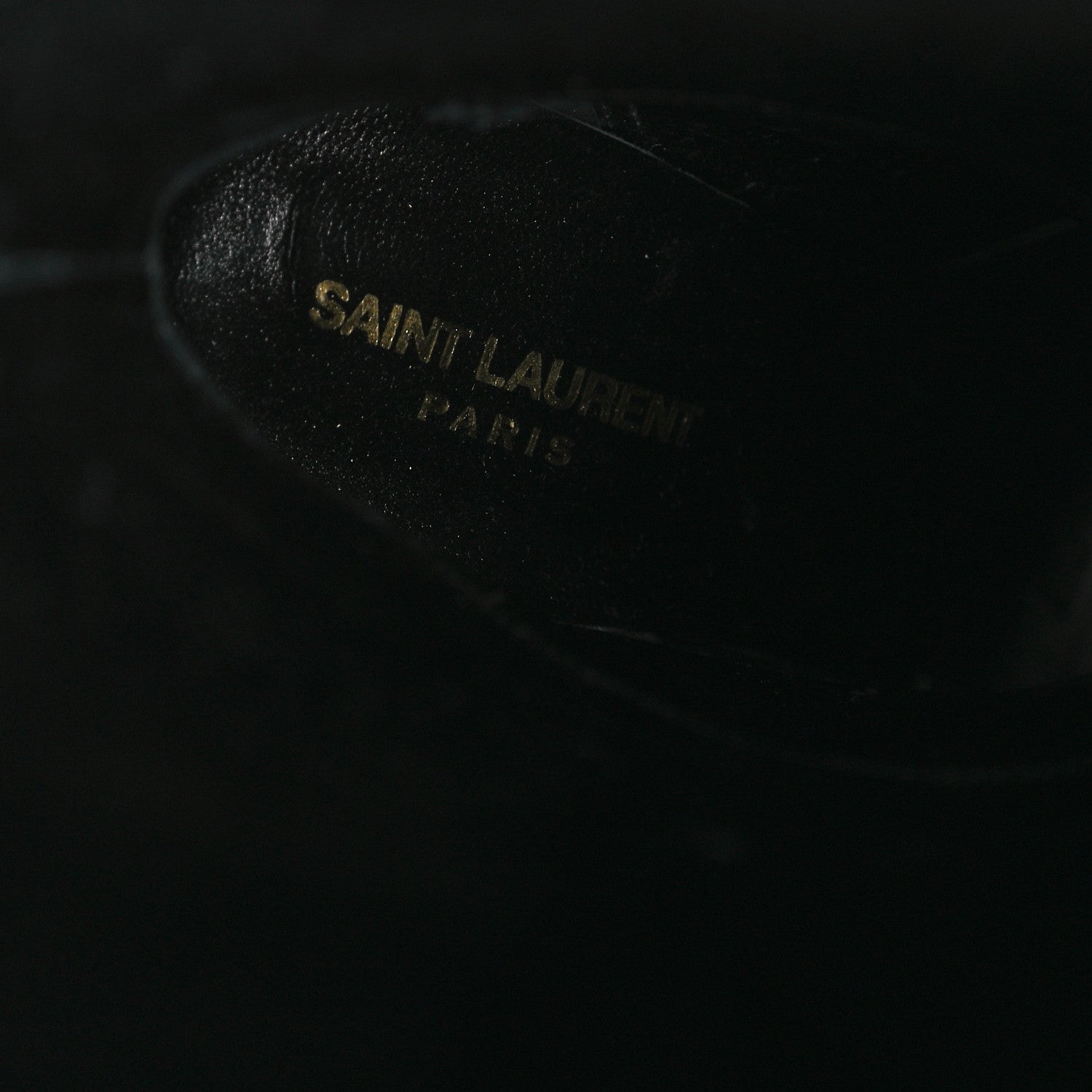 Saint Laurent Glazed Calfskin Vendome 110 Boots 40 Black 9 of 11