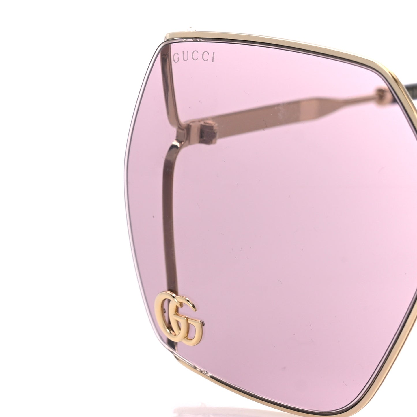 Oversized Sunglasses GG0817S Purple Gold