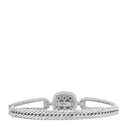 David Yurman Sterling Silver Diamond Black Onyx Albion Cable Bracelet 2 of 3