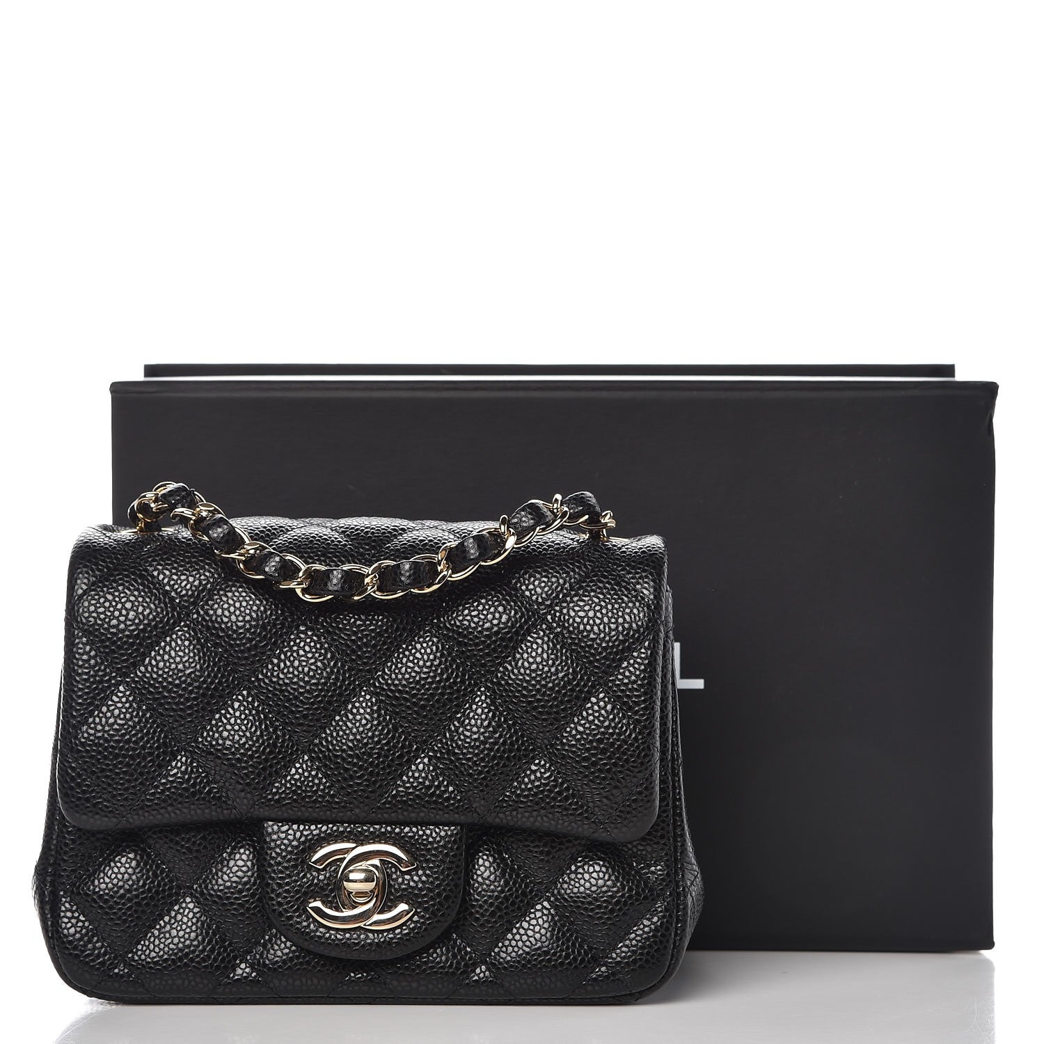 Chanel Caviar Quilted Mini Square Flap Black 8 of 8