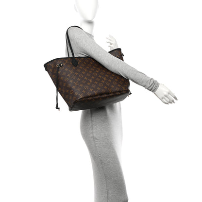 Louis Vuitton Monogram Calfskin Neo Neverfull Inside Out MM Black 2 of 16