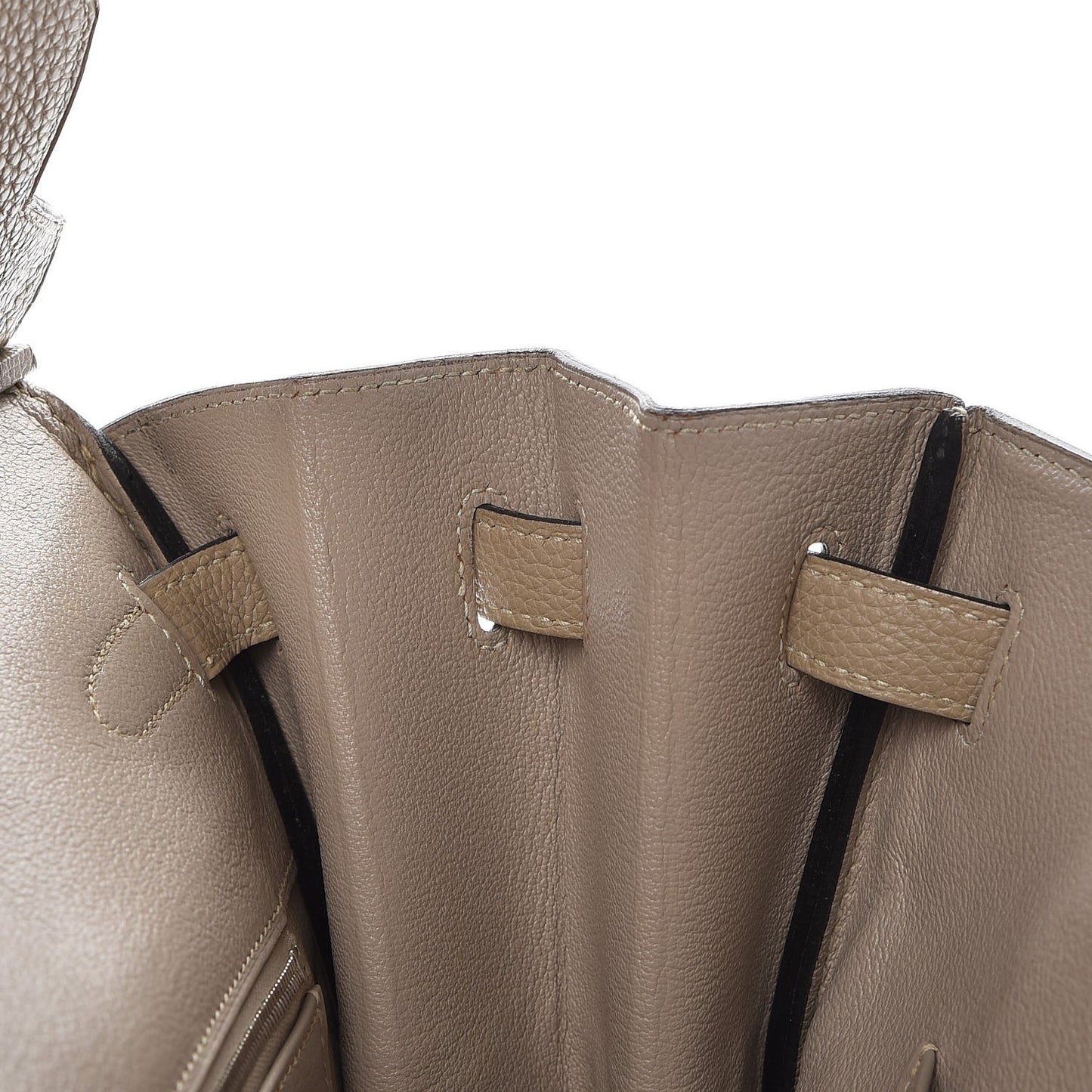 Taurillon Clemence Birkin 40 Gris Tourterelle
