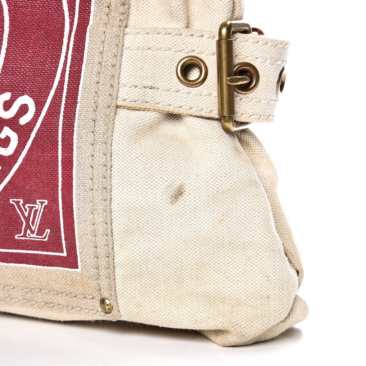 Toile Globe Shopper Cabas MM Red