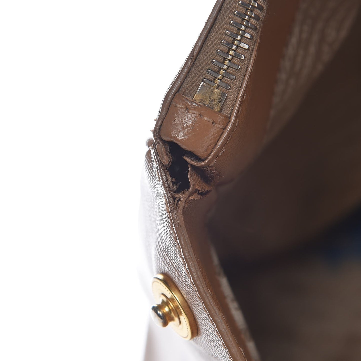 Saffiano Lux Extra Large Galleria Double Zip Tote Caramel
