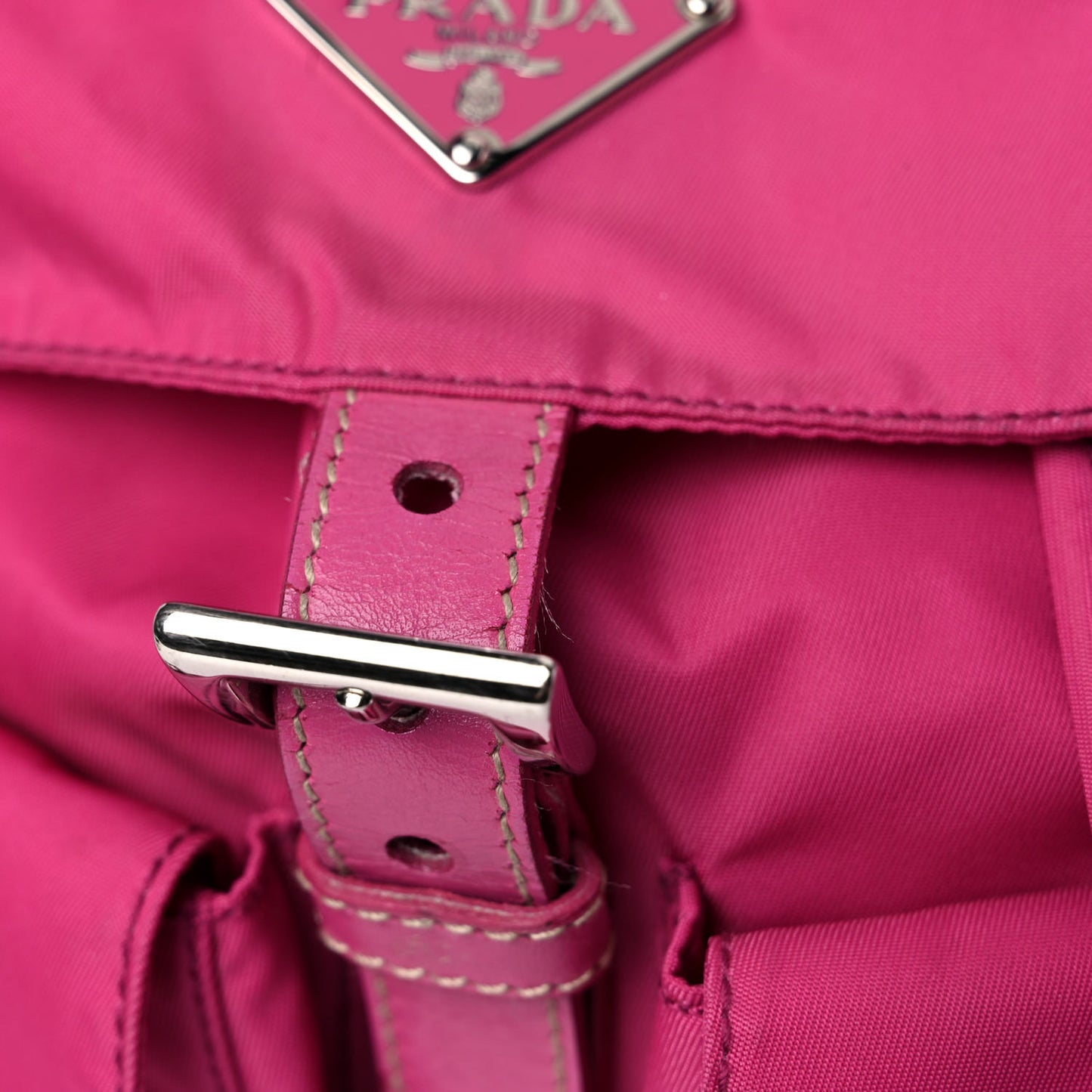 Nylon Vela Backpack Fuxia
