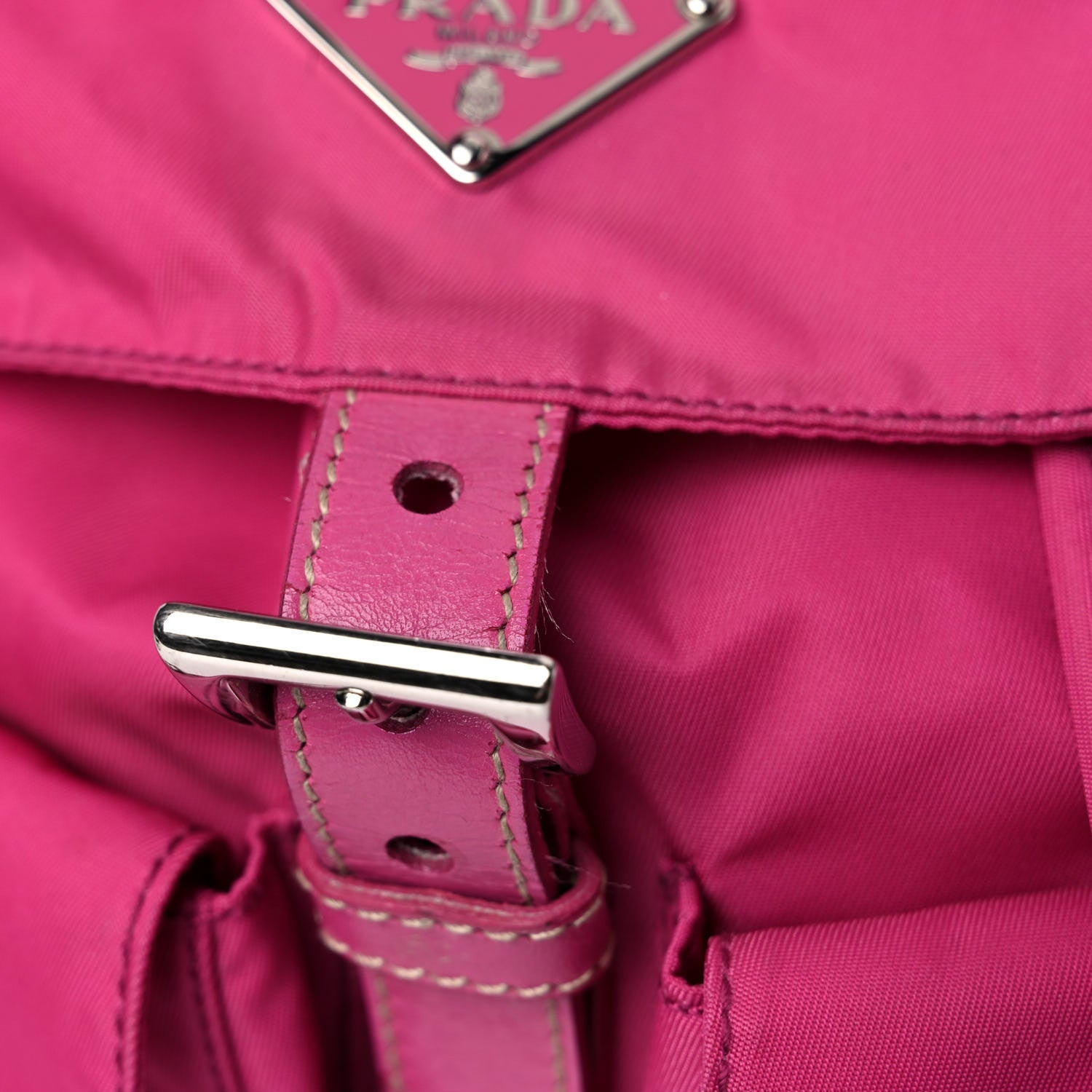 Prada Nylon Vela Backpack Fuxia 17 of 21