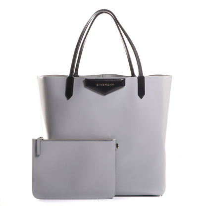 Givenchy Calfskin Bi-Color Medium Antigona Tote Grey Black 5 of 9