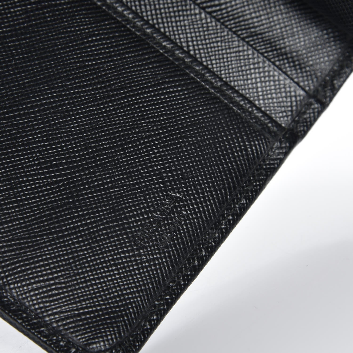 Prada Saffiano Compact Wallet Nero Black 6 of 9