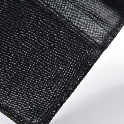 Prada Saffiano Compact Wallet Nero Black 6 of 9