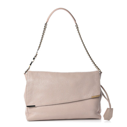 Jimmy Choo Glossy Grained Deerskin Ally Shoulder Bag Pink 1 of 11