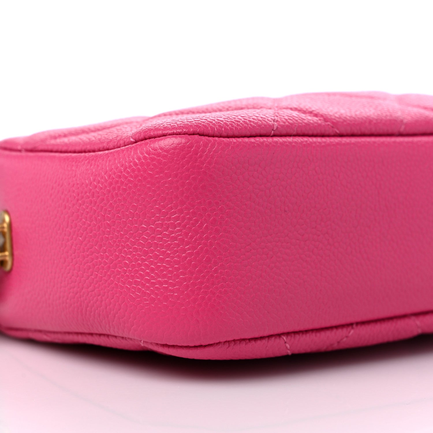 Chanel Shiny Caviar Quilted Chain Melody Camera Bag Fuchsia 8 of 10