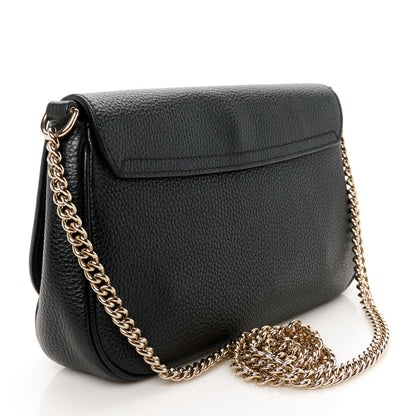 Gucci Pebbled Calfskin Medium Soho Flap Crossbody Black 3 of 11