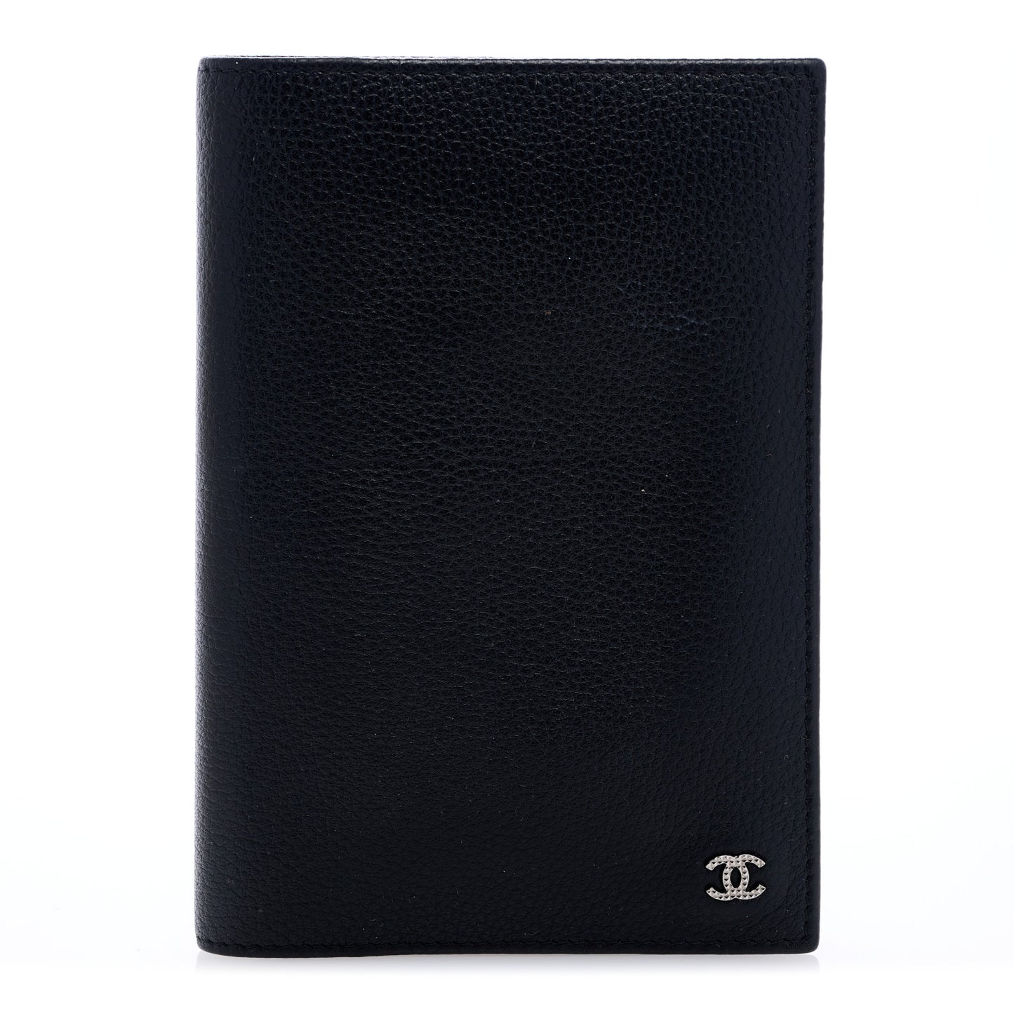 Calfskin Passport Holder Black