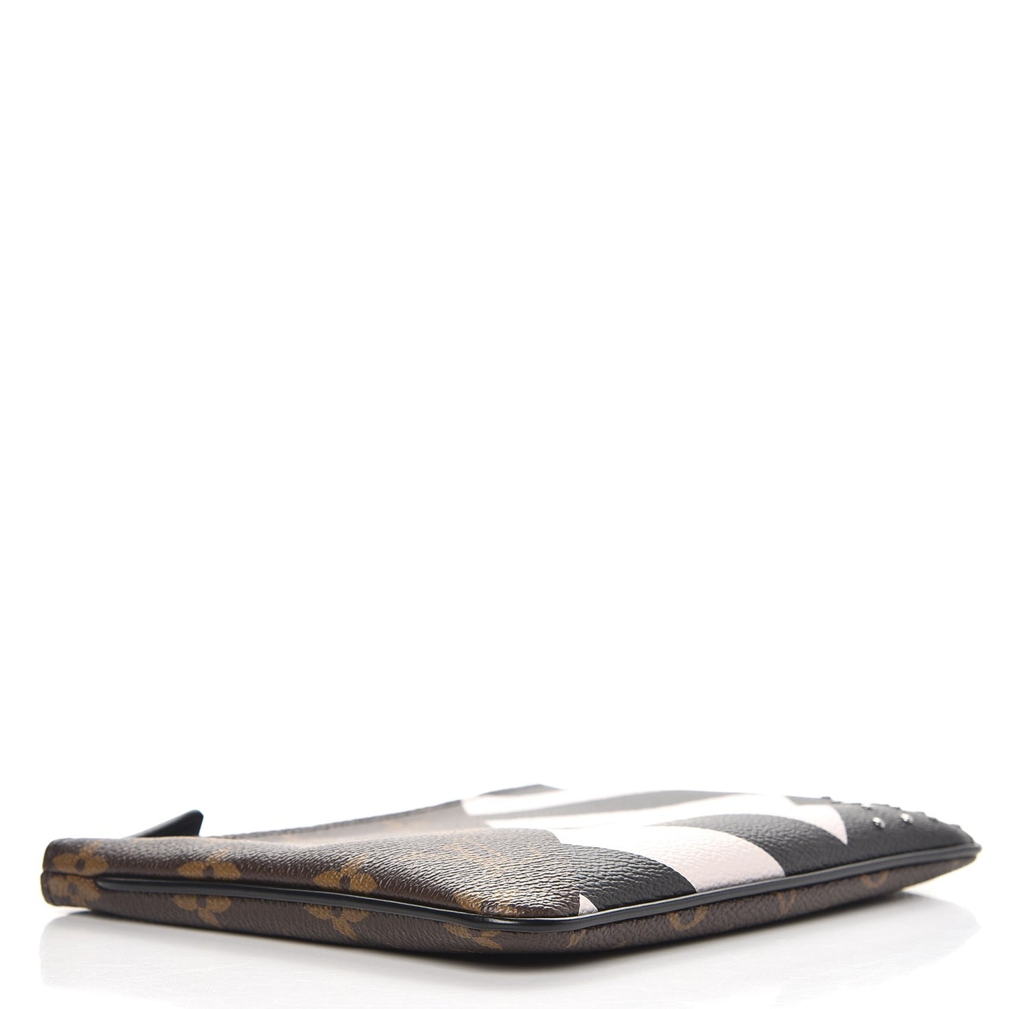 Monogram Stripes Pochette Plate PM