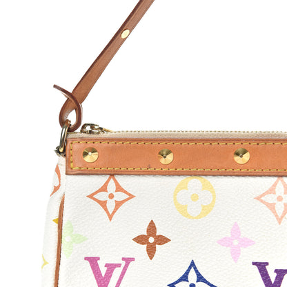 Louis Vuitton Monogram Multicolor Pochette Accessories White 6 of 11