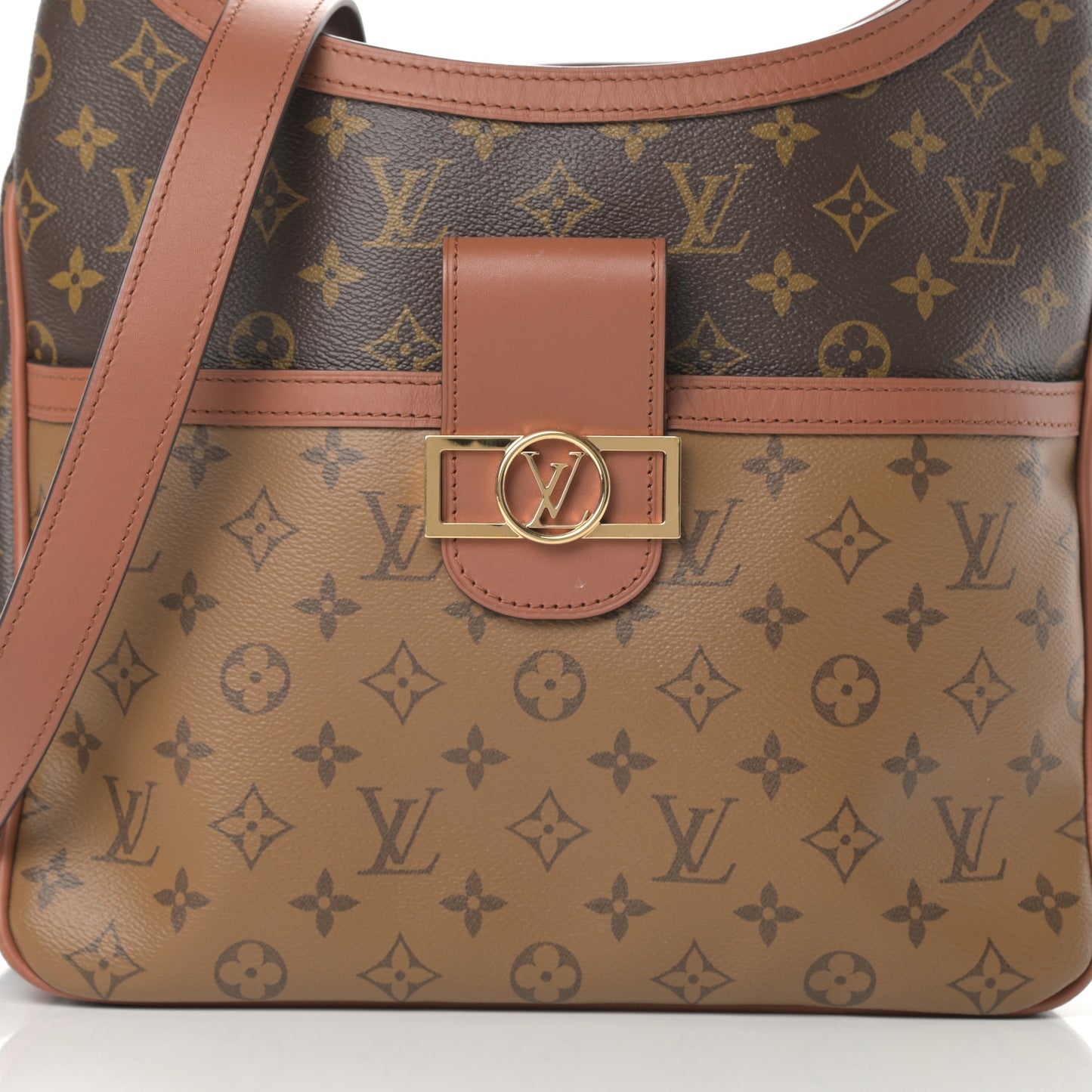 Reverse Monogram Dauphine Hobo MM