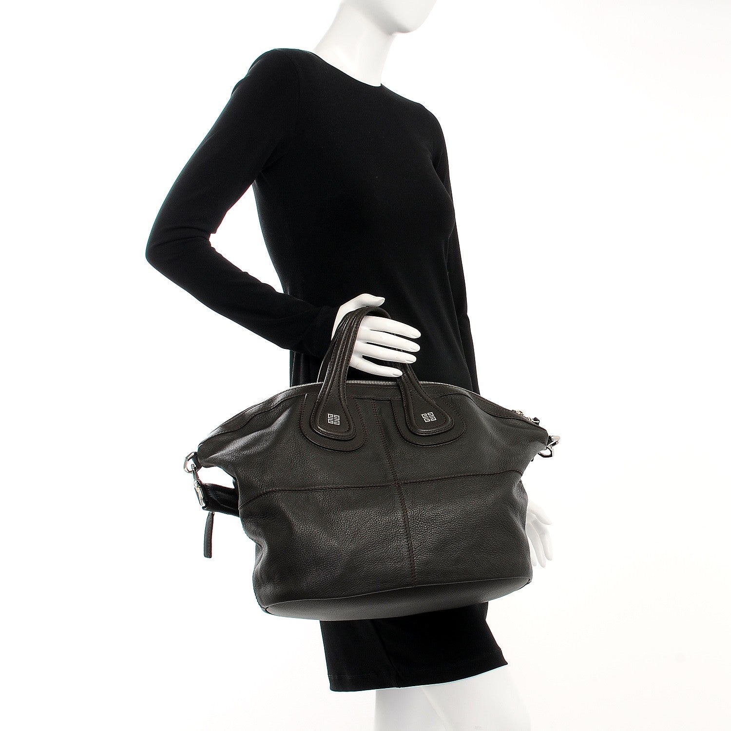 Givenchy Sugar Grained Goatskin Medium Nightingale Brown 3 of 8