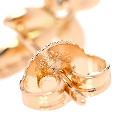 Tiffany 18K Rose Gold Diamond Paloma Picasso Olive Leaf Earrings 5 of 5