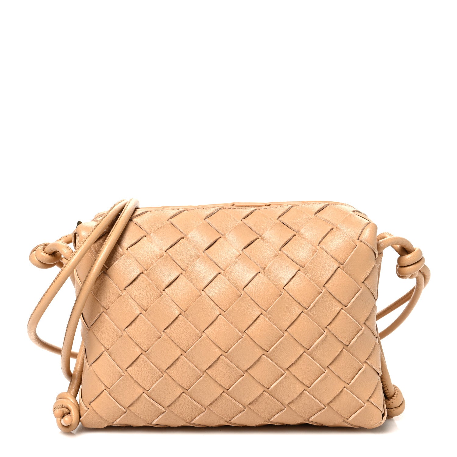 Bottega Veneta Nappa Intrecciato Mini Loop Camera Bag Almond 1 of 8