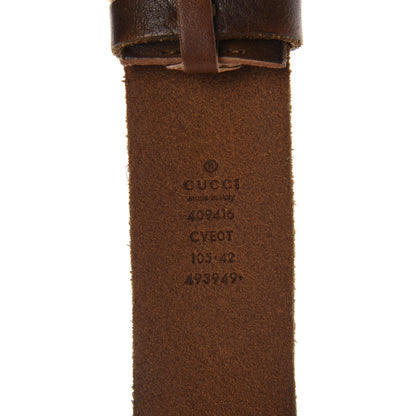 Gucci Faded Calfskin Double G 40mm Belt 105 42 Cuir 3 of 4