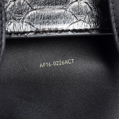 3.1 Phillip Lim 3.1 Python Calfskin Embossed Mini Pashli Satchel Black Nude 8 of 8