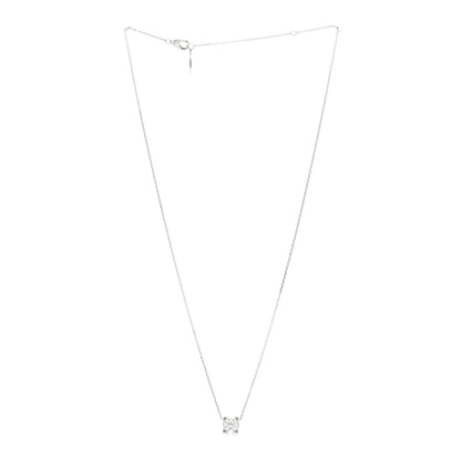 Cartier 18K White Gold Diamond .71ct C De Cartier Pendant Necklace 3 of 5
