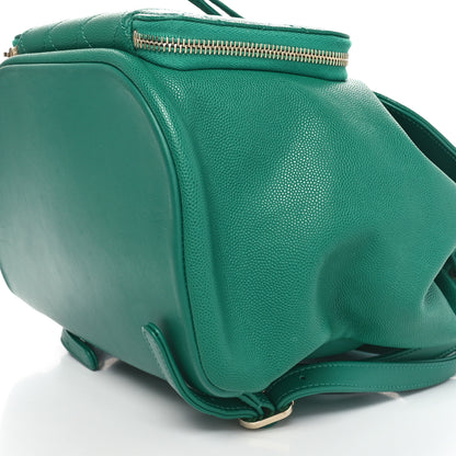 Chanel Caviar Quilted Business Affinity Backpack Green 10 of 10