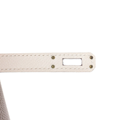 Hermes Epsom Horseshoe Birkin 25 Etoupe Craie 26 of 35