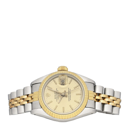 Rolex Stainless Steel 18K Yellow Gold 26mm Oyster Perpetual Datejust Watch Champagne 69173 2 of 4