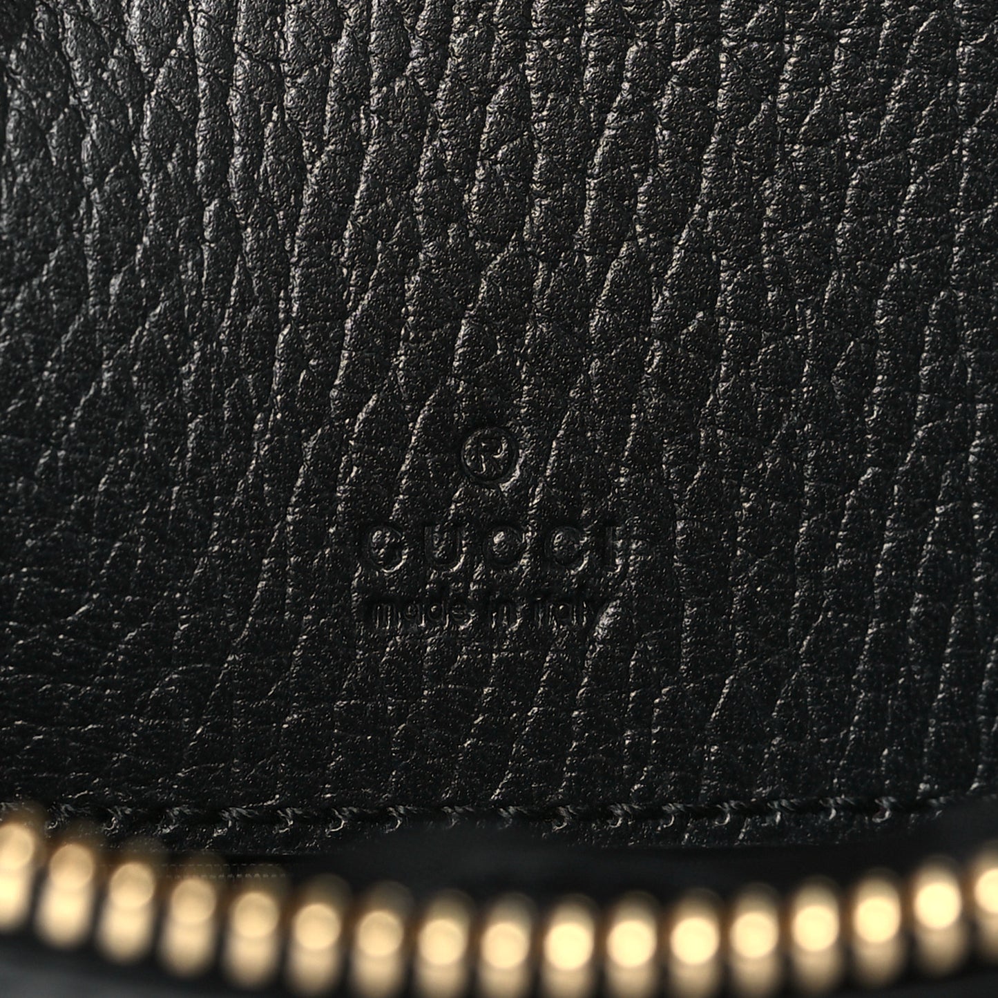 Dollar Calfskin Super Mini GG Marmont Chain Shoulder Bag Black