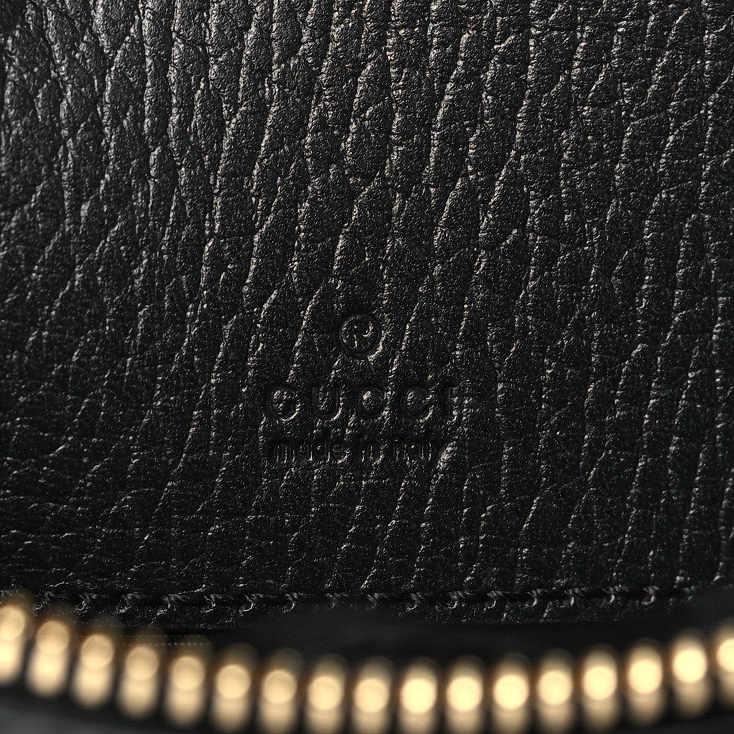 Gucci Dollar Calfskin Super Mini GG Marmont Chain Shoulder Bag Black 6 of 10