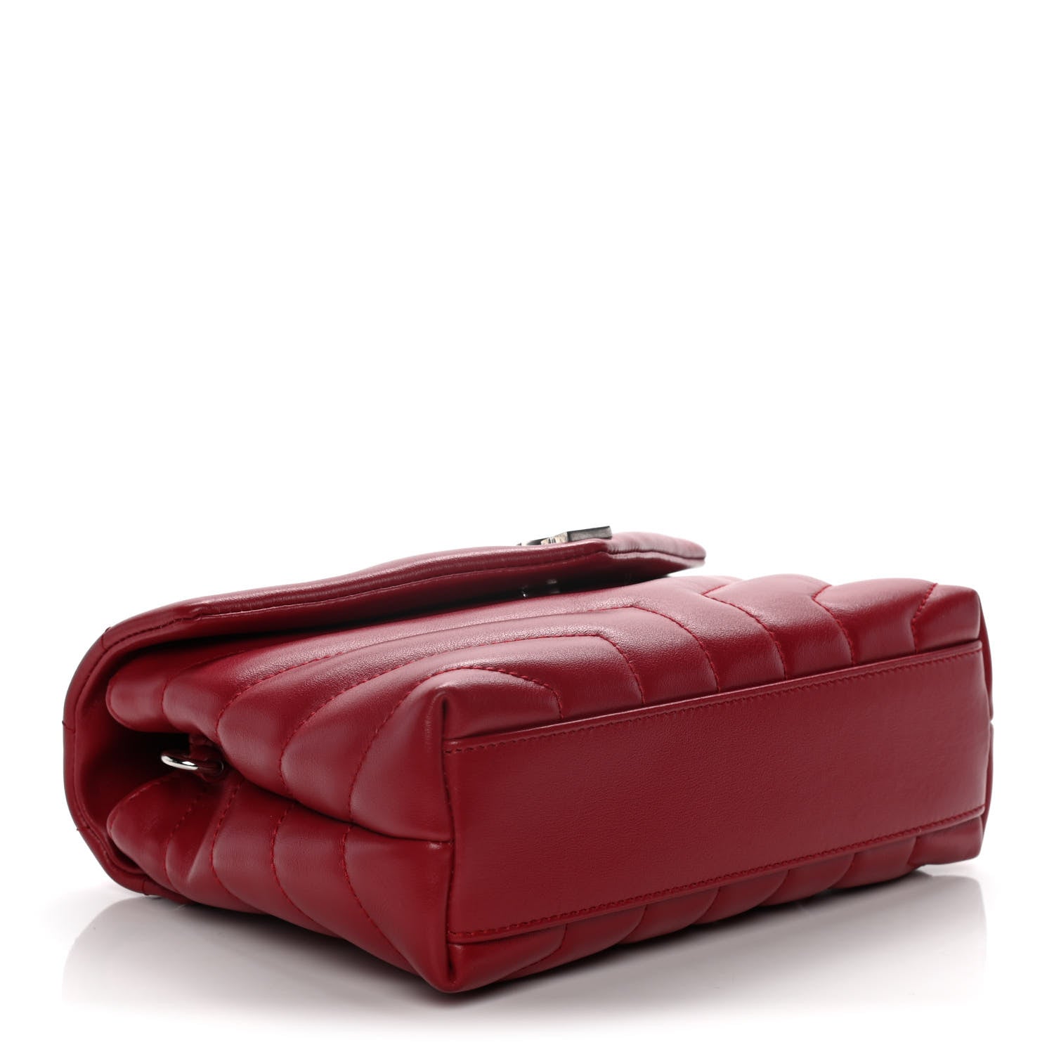 Saint Laurent Calfskin Y Quilted Monogram Toy Loulou Crossbody Bag New Lipstick 4 of 11