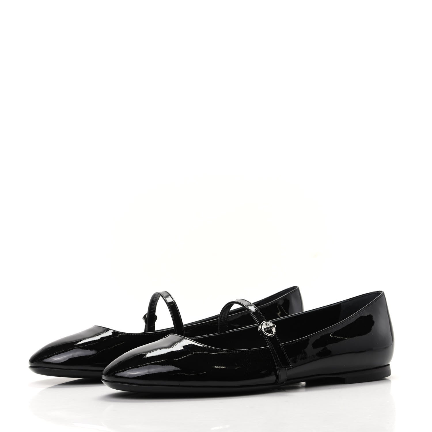 Louis Vuitton Patent Uniformes Ballet Flats 37 Black 3 of 8