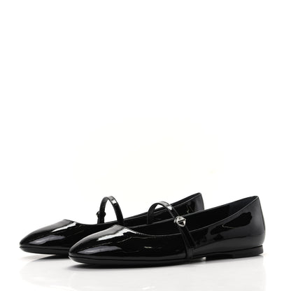 Louis Vuitton Patent Uniformes Ballet Flats 37 Black 3 of 8