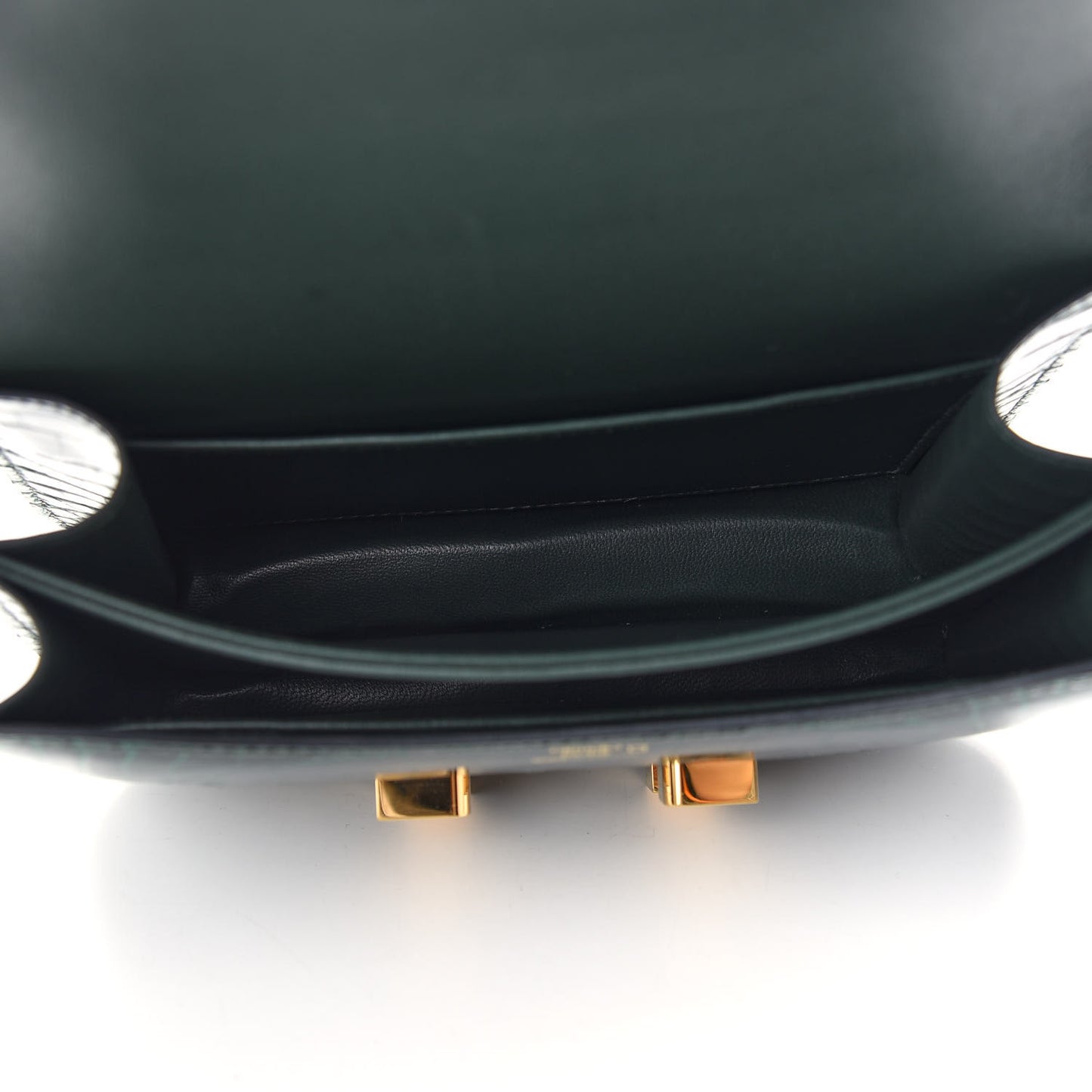 Shiny Alligator Constance 18 Vert Fonce
