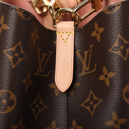 Louis Vuitton Monogram Braided Neonoe MM Peach Cream 8 of 10
