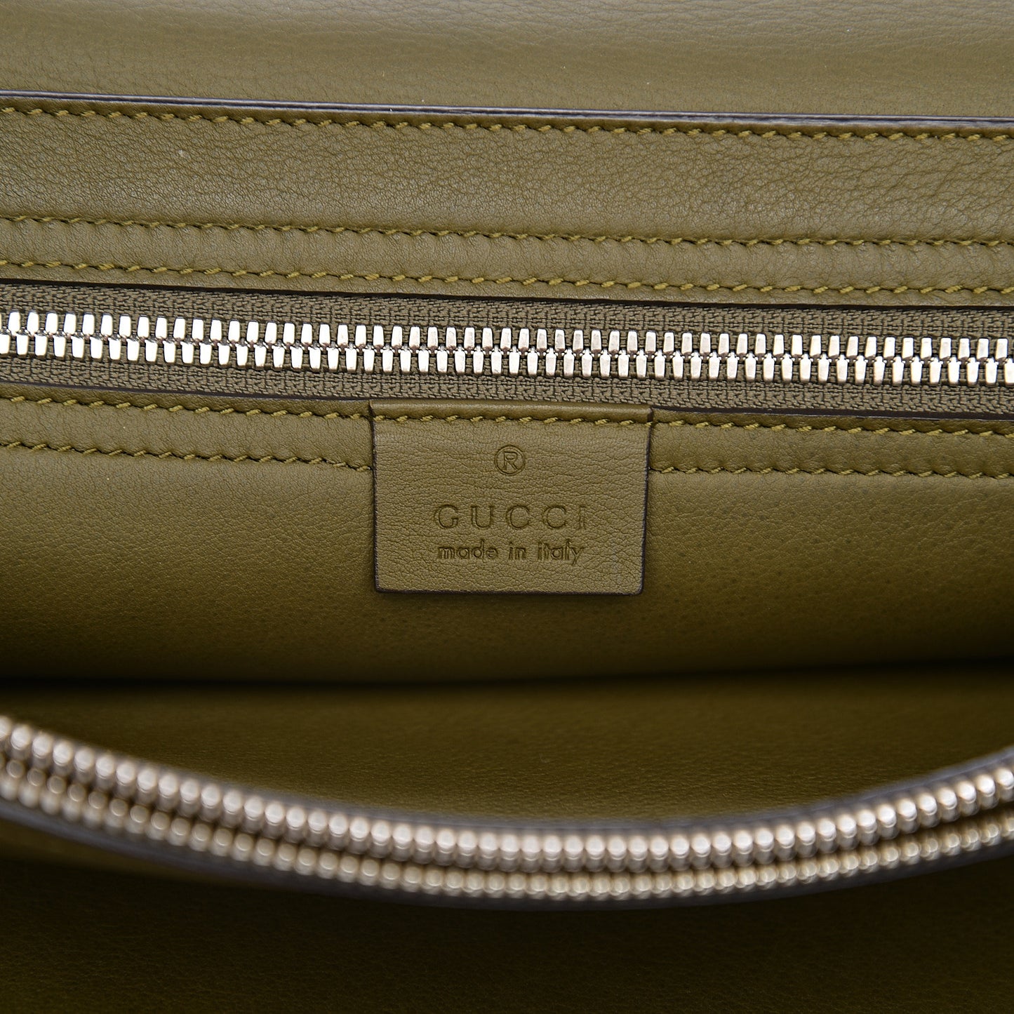 Suede Messenger Bag Militare