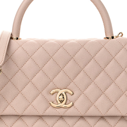 Chanel Caviar Quilted Small Coco Handle Flap Lilas Lilac 8 of 12