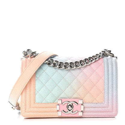 Chanel Caviar Quilted Small Rainbow Boy Flap Multicolor 1 of 10