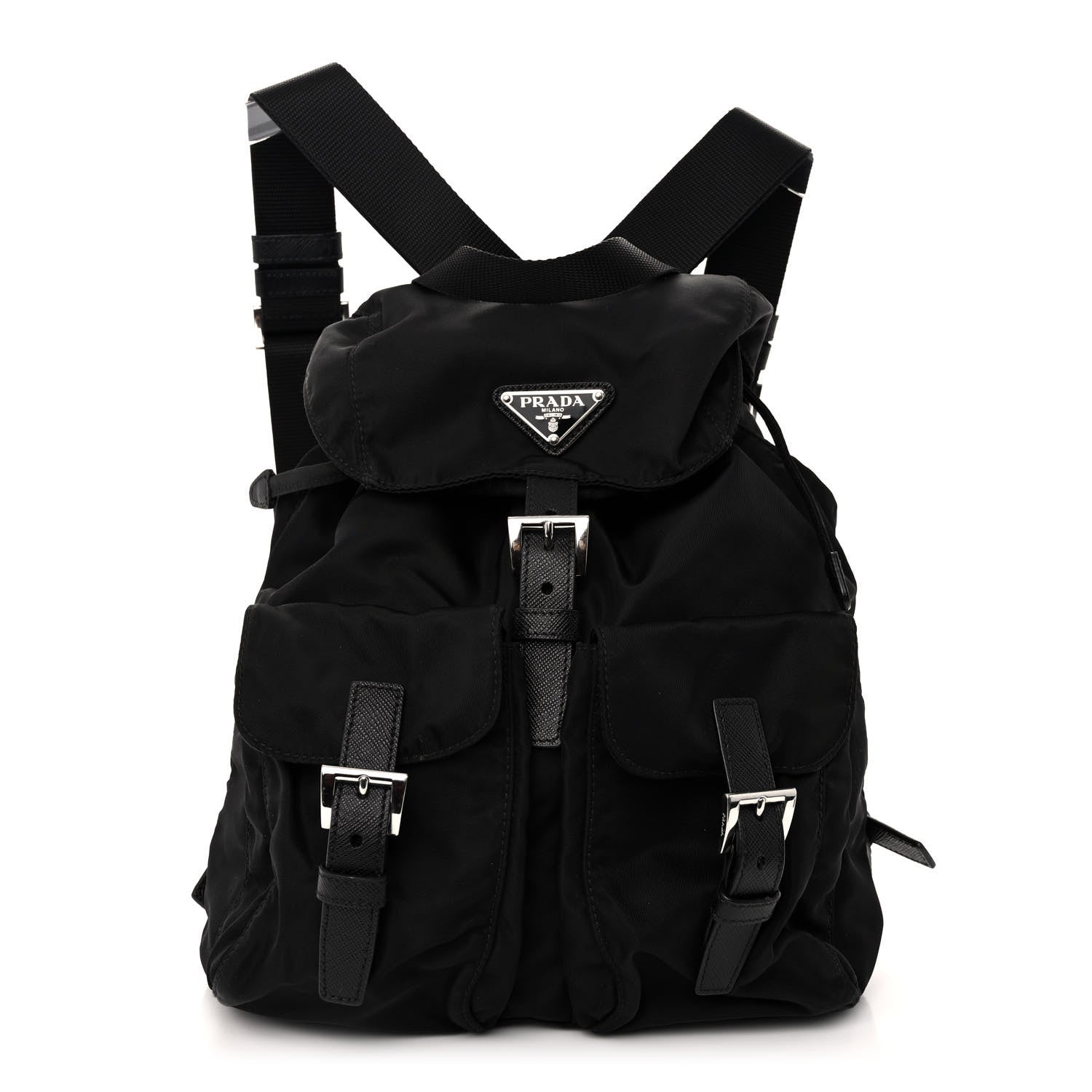 Prada Tessuto Nylon Vela Small Backpack Black 1 of 9