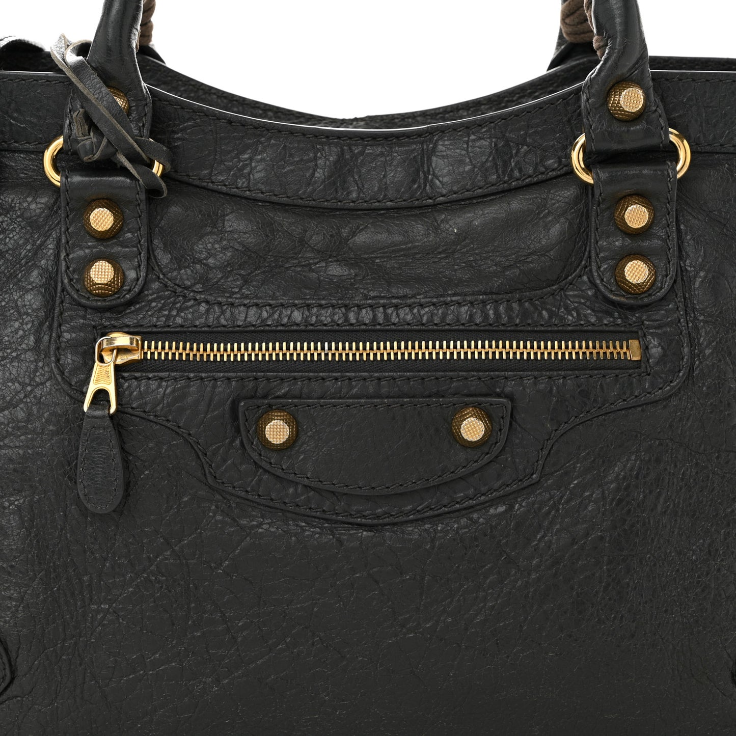 Agneau Giant 12 Gold Hardware City Gris Fossile