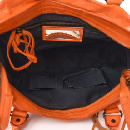 Balenciaga Agneau Classic Hardware City Tangerine 5 of 10